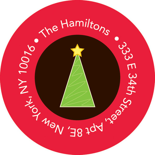 Merry Merry Xmas Christmas Address Labels