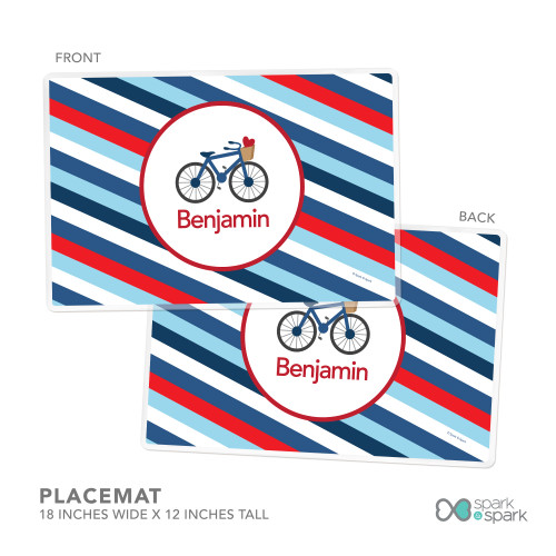 A Lovely Boy Ride Kids Placemat