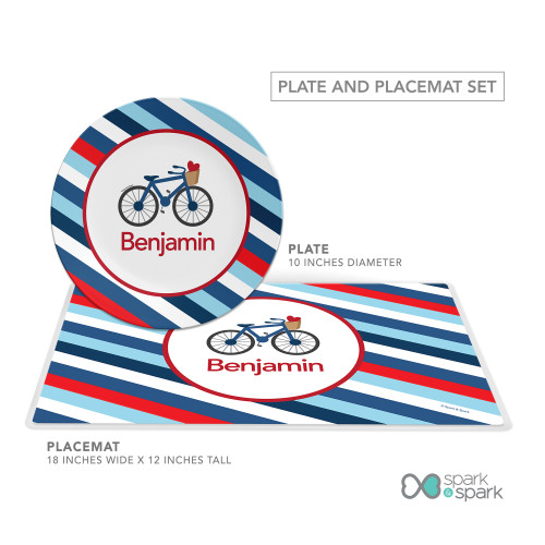 A Lovely Boy Ride Kids Placemat