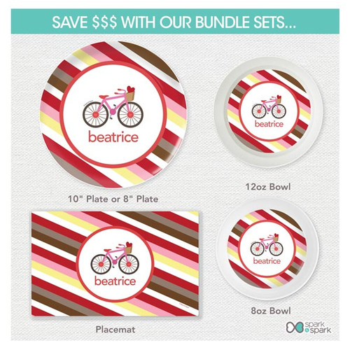 A Lovely Girl Ride Kids Placemat