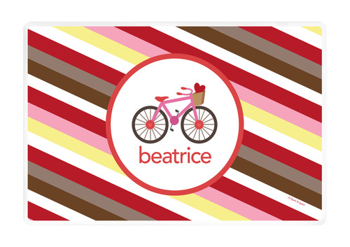A Lovely Girl Ride Kids Placemat