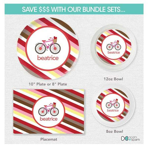 A Lovely Girl Ride Kids Placemat