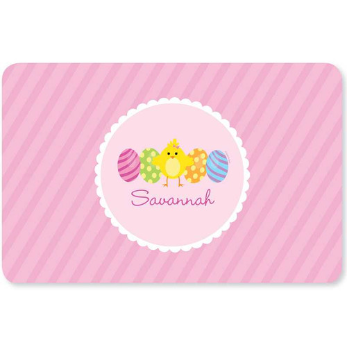 Easter Chick Pink Kids Placemat