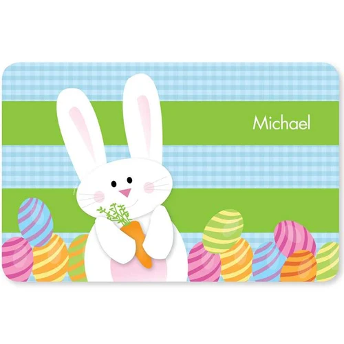 My Easter Bunny Blue Kids Placemat