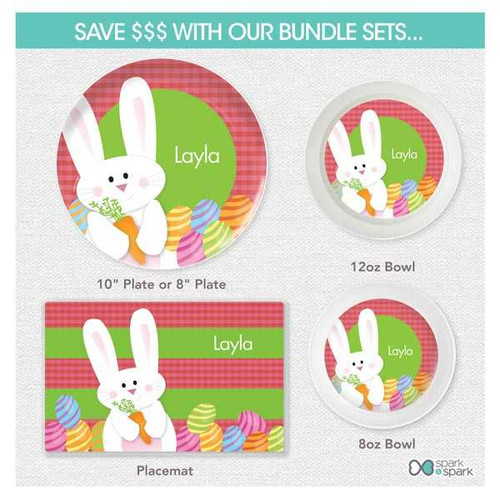 My Easter Bunny Pink Kids Placemat