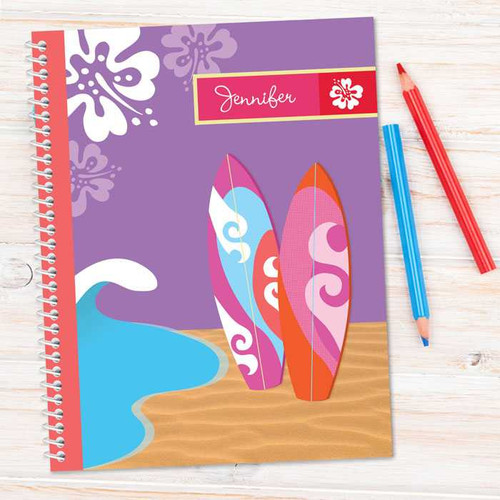 Surfing the Waves Kids Notebook