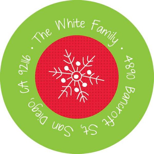 Santa's Postcard For Me Christmas Address Labels