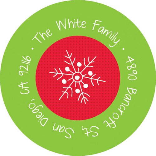 Santa's Postcard For Me Christmas Address Labels