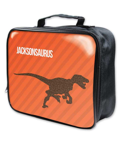 Dino and Me Orange Soft Lunch Bag