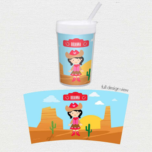 Cowgirl Toddler Cup