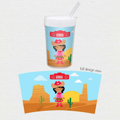 Cowgirl Toddler Cup