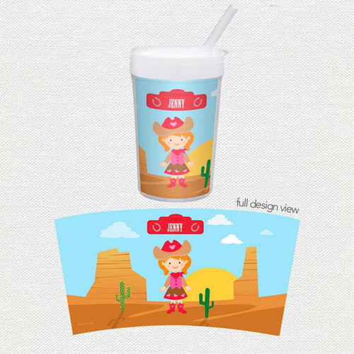 Cowgirl Toddler Cup