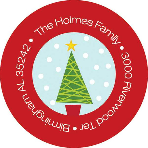 Let It Snow Christmas Address Labels