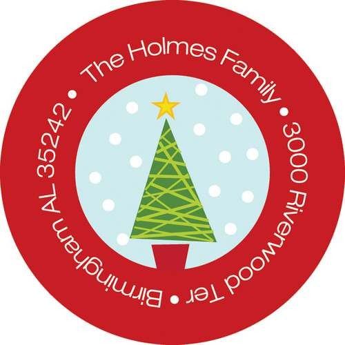 Let It Snow Christmas Address Labels