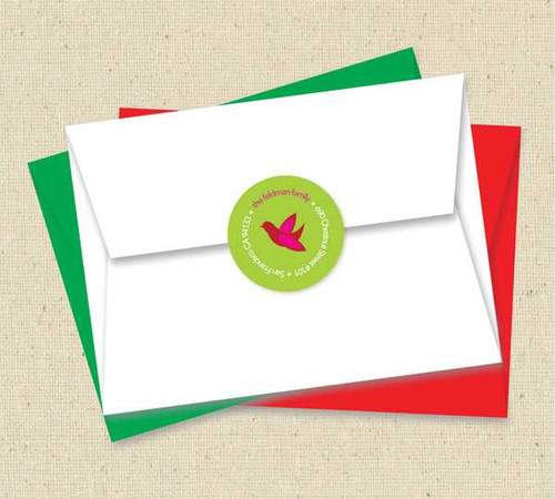 Hanging Ornaments Christmas Address Labels