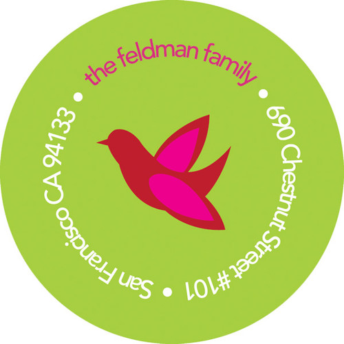 Hanging Ornaments Christmas Address Labels