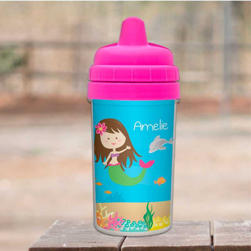 No Spill Cup with Sweet Mermaid design