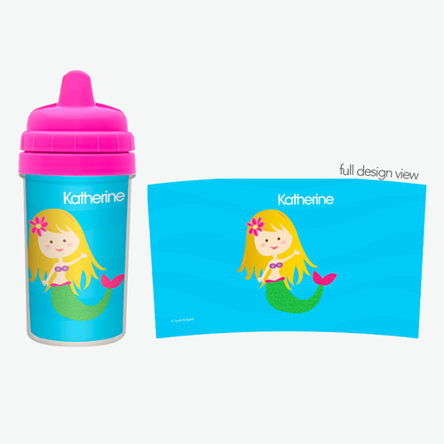 Cute Mermaid Custom Kids Sippy Cup