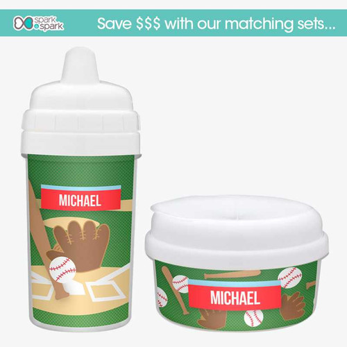 Baseball Fan Custom Sippy Cups