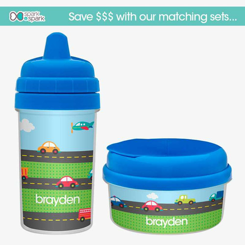 Cars Personalized Sippy Cups for Toddlers
