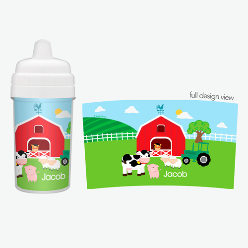 Best Sippy Cup for Milk with Farm Design