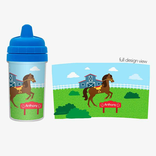 Cute Race Horse No Spill Cup