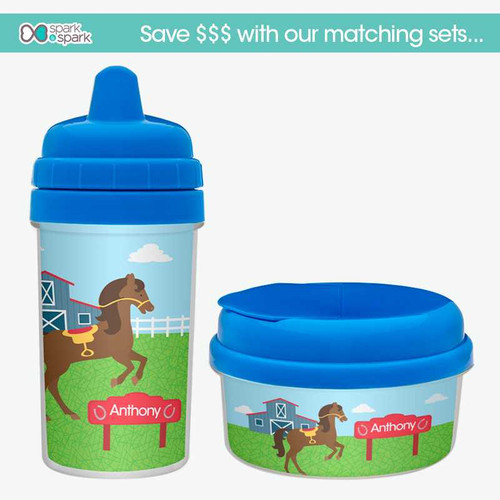 Cute Race Horse No Spill Cup