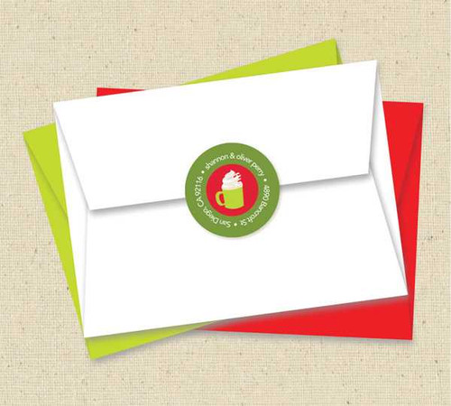 Cookies And Chocolate Christmas Address Labels