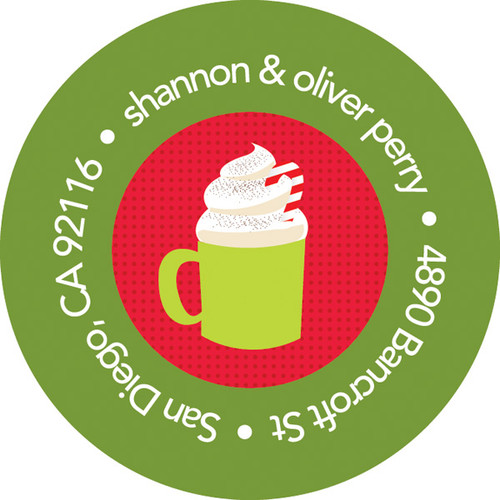 Cookies And Chocolate Christmas Address Labels