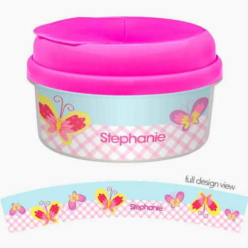 Smiley Butterfly Customized Snack Bowl