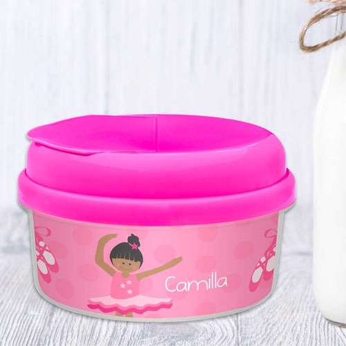 Love For Ballet African American Customized Snack Bowl