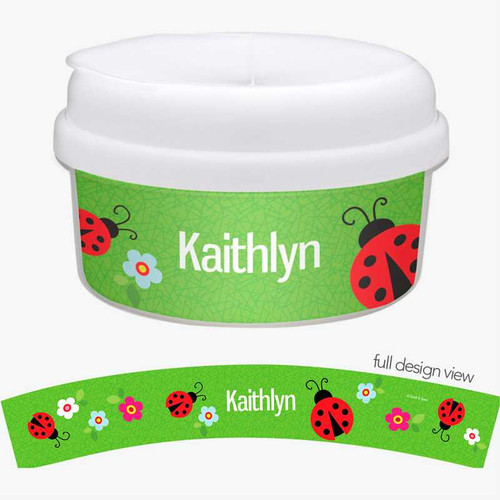 Curious Lady Bug Custom Snack Bowl