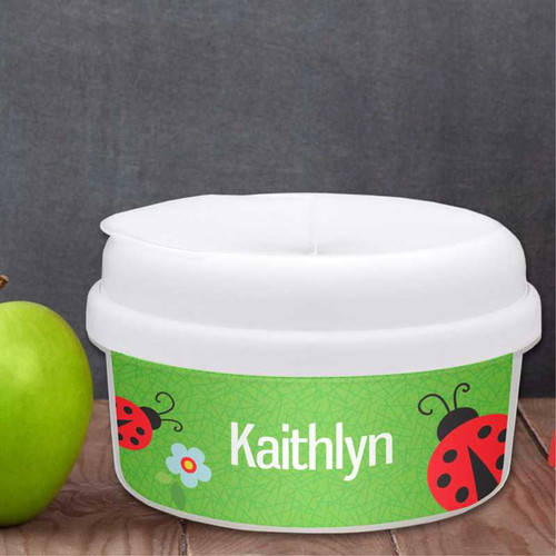 Curious Lady Bug Custom Snack Bowl
