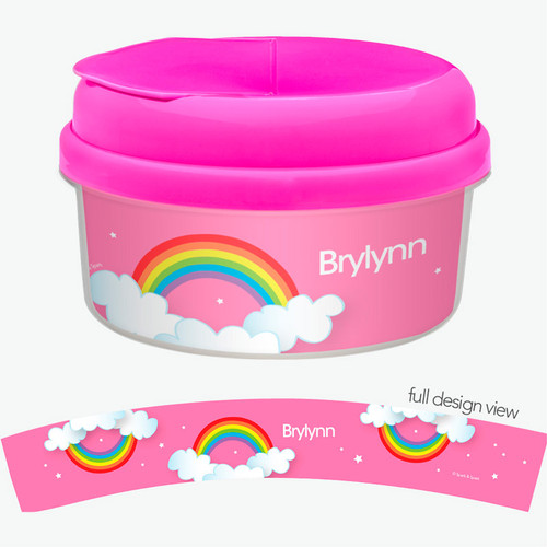 Dreamy Rainbow Snack Bowls With Lids