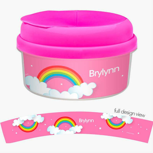 Dreamy Rainbow Snack Bowls With Lids