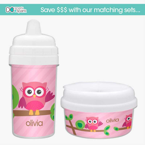 Pink Owl Be Yours Snack Bowl