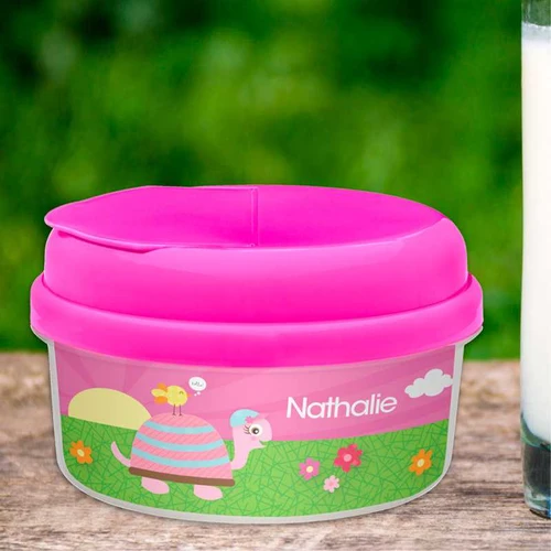 Turtle And Happy Bird Toddler Snackbowls