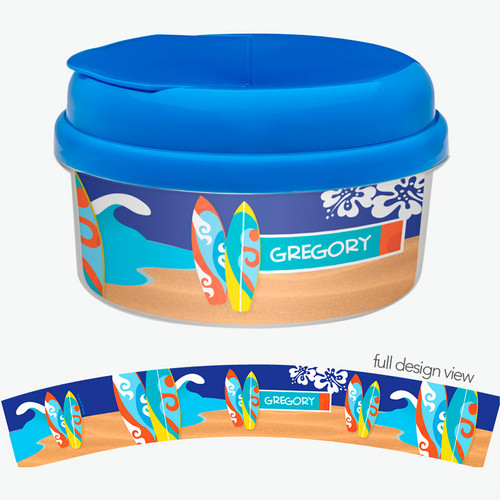 Surf The Waves Blue Snack Bowl