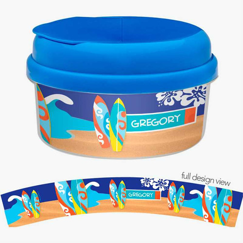 Surf The Waves Blue Snack Bowl