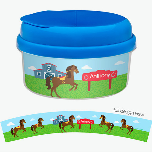 Cute Race Horse Snack Bowl