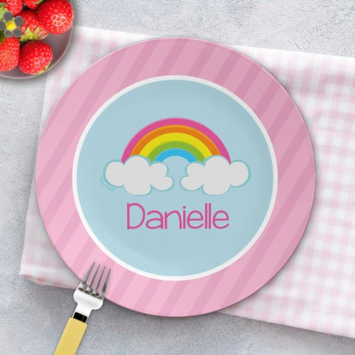 A Rainbow In The Sky Kids Plates