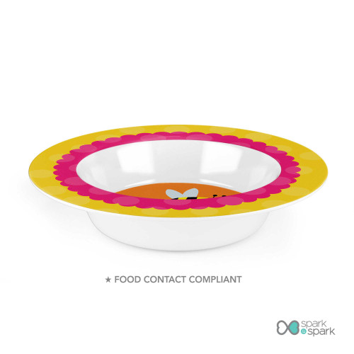Fly Little Bee Custom Plate for Girls