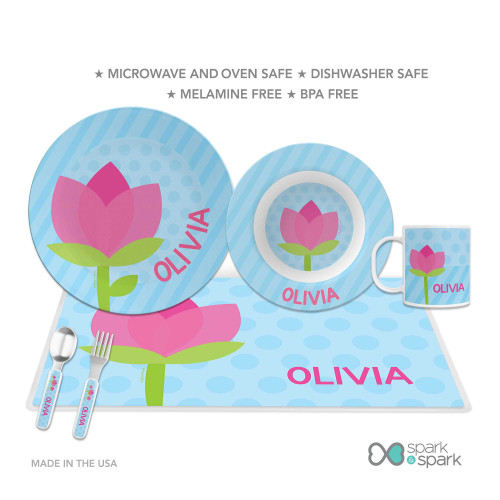 Cute Tulip Kids Plates