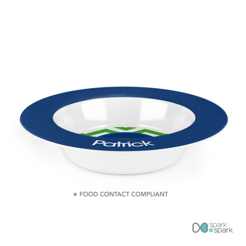 Chevron Green And Blue Kids Plates