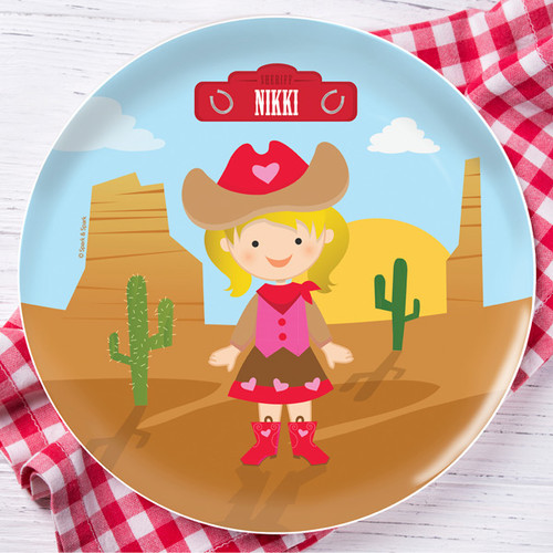 Cowgirl Kids Plates