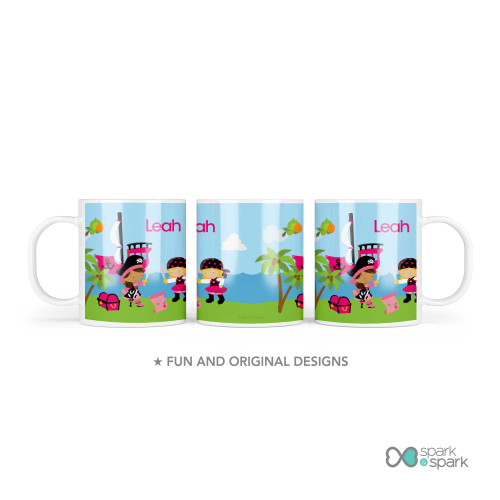 Yo Ho Pirate Girl Custom Plate for Girls