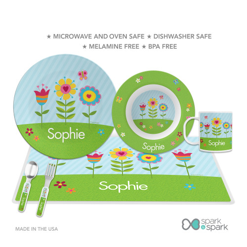 Spring Blooms Kids Plates