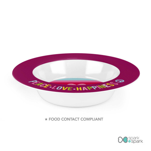 Peace and Love Signs Custom Plate for Girls