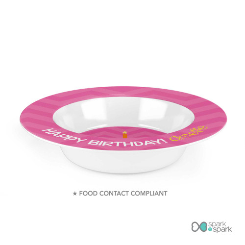 Happy Bday Girl Custom Plate for Girls