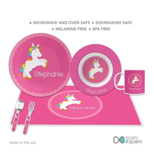 Playful Pony Custom Plate for Girls